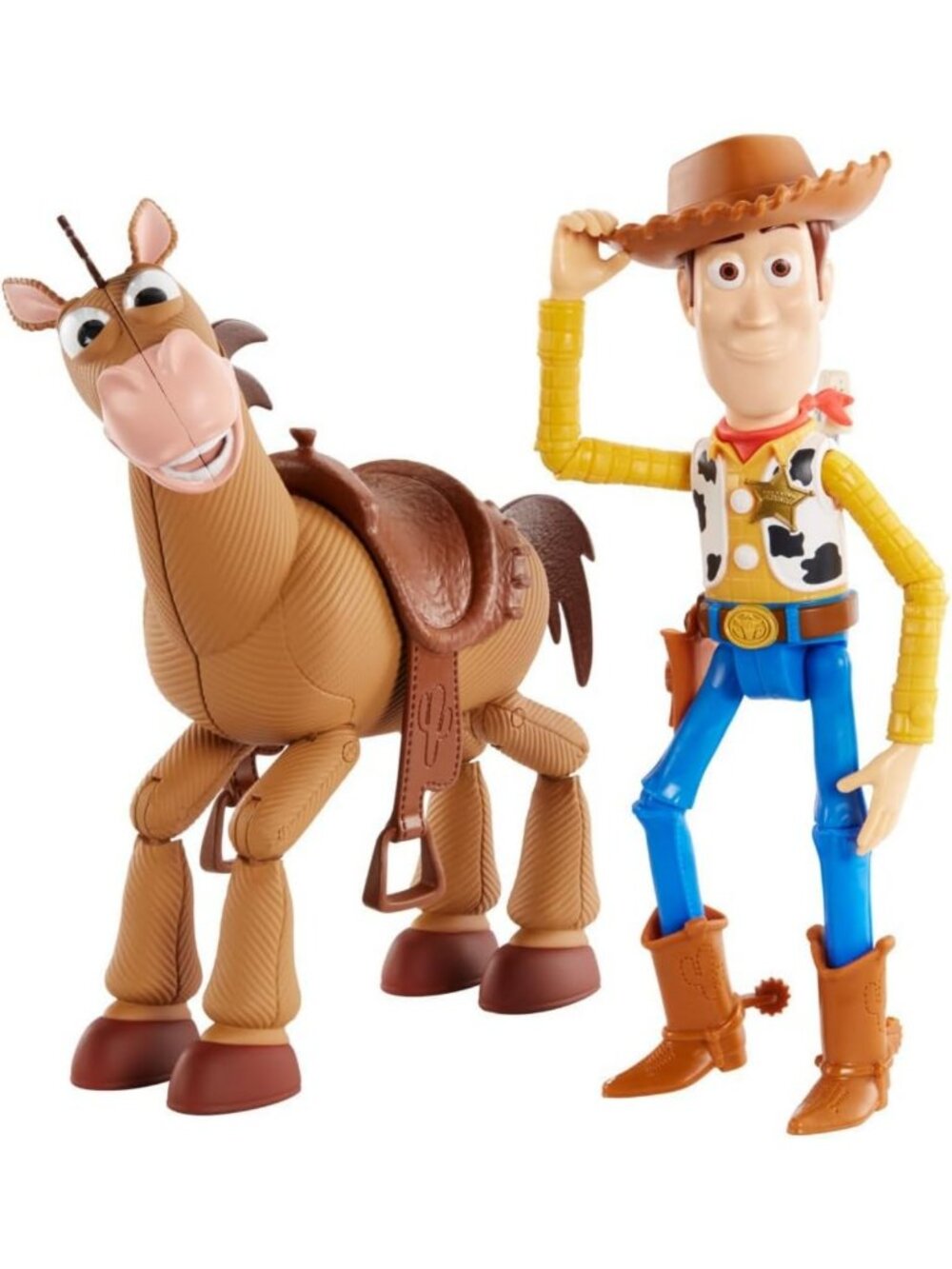 Toy Story Woody & Bullseye 2-Pack Action Figures for Kids Ages 3+, Fun Playset